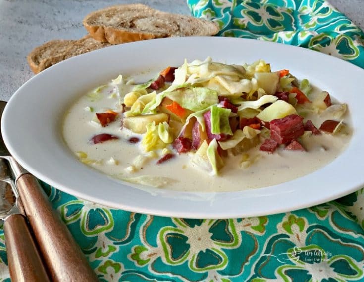Creamy Corned Beef Cabbage Soup Perfect For Leftover Corned Beef