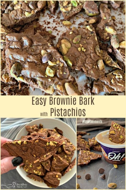 Easy Brownie Bark with Pistachios - An Affair from the Heart