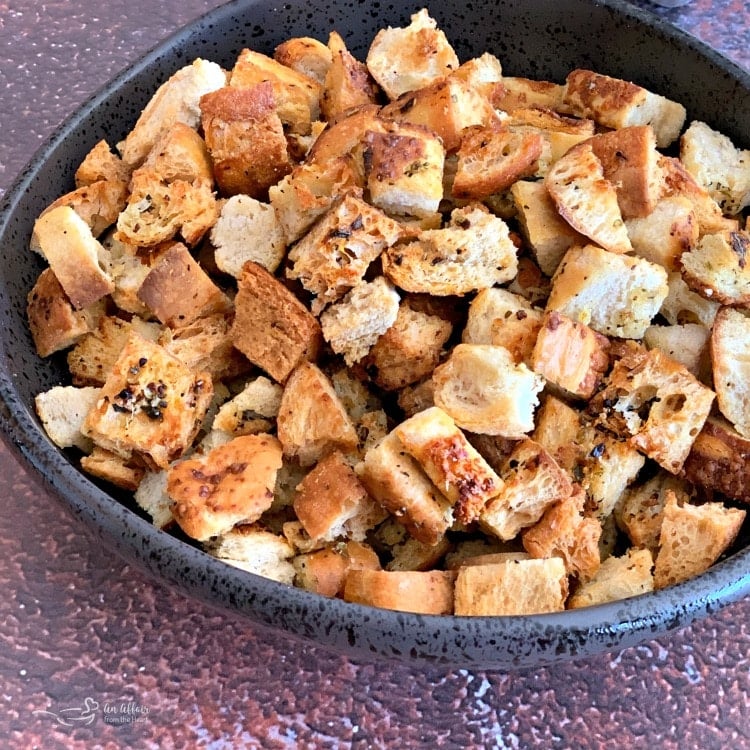 Make Homemade Croutons from leftover bread