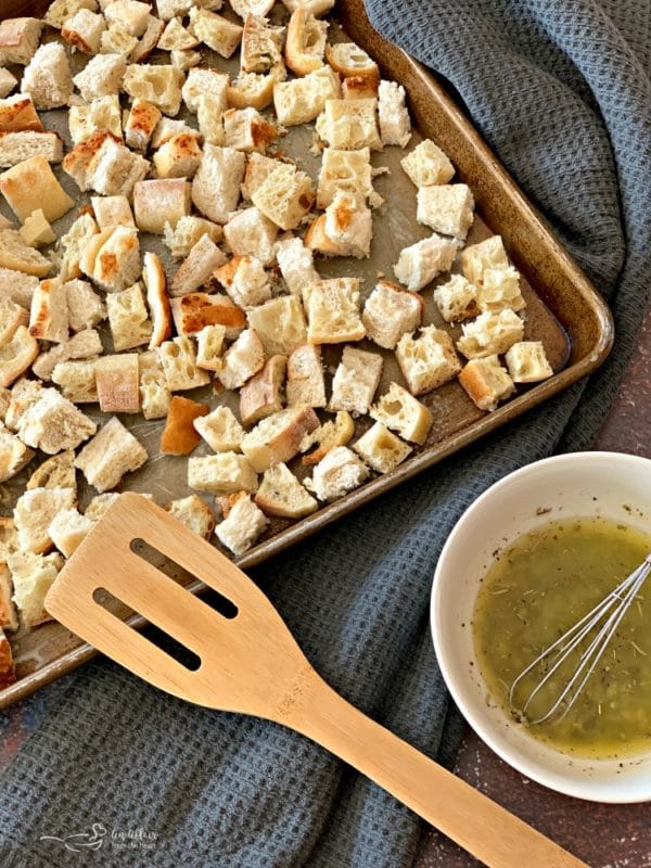 Make Homemade Croutons from leftover bread