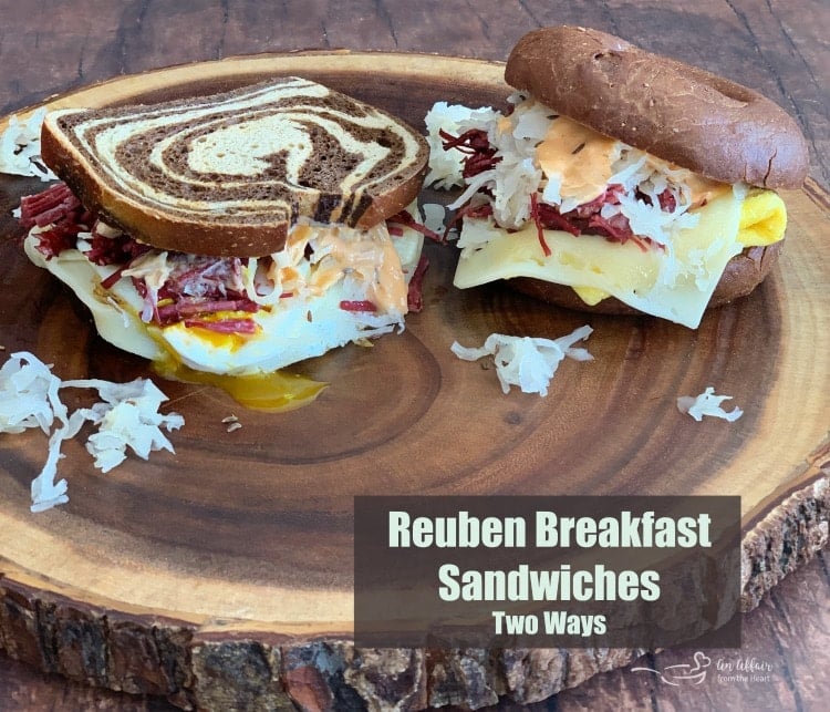 Reuben Breakfast Sandwiches Two Ways