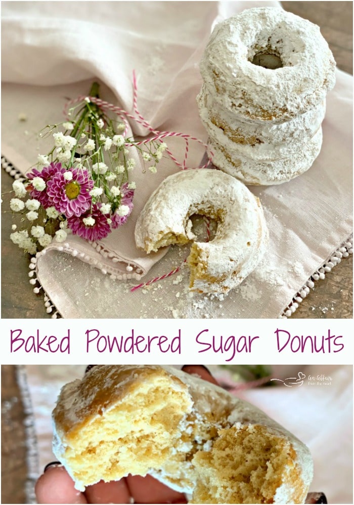 Powdered Sugar Donuts The perfect cake donut!