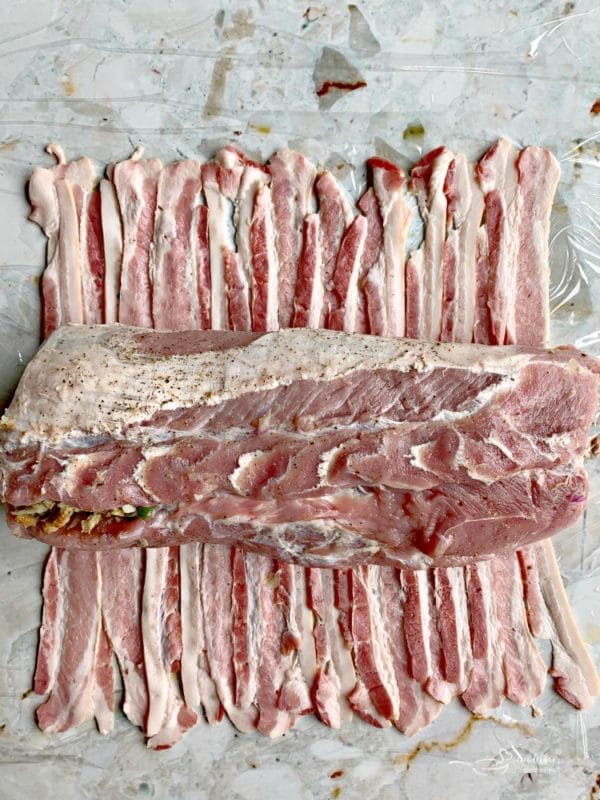 Bacon Wrapped Pork Tenderloin prep3