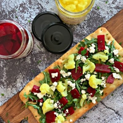 Flatbread with Pickled Veggies
