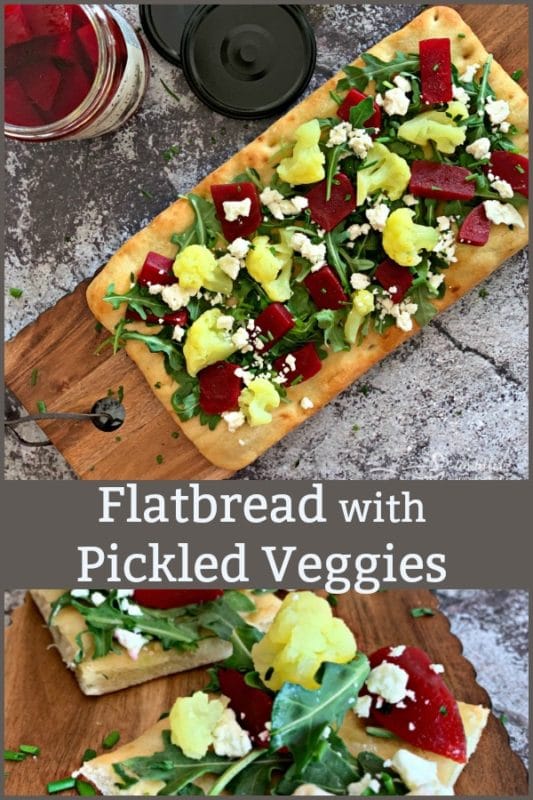 Flatbread with Pickled Veggies