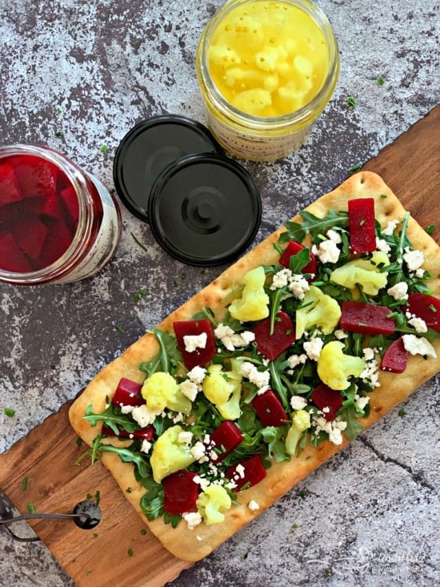 FLATBREAD WITH PICKLED VEGGIES STORY