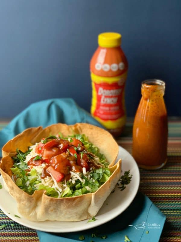 Taco Salad with Dorothy Lynch Taco Sauce