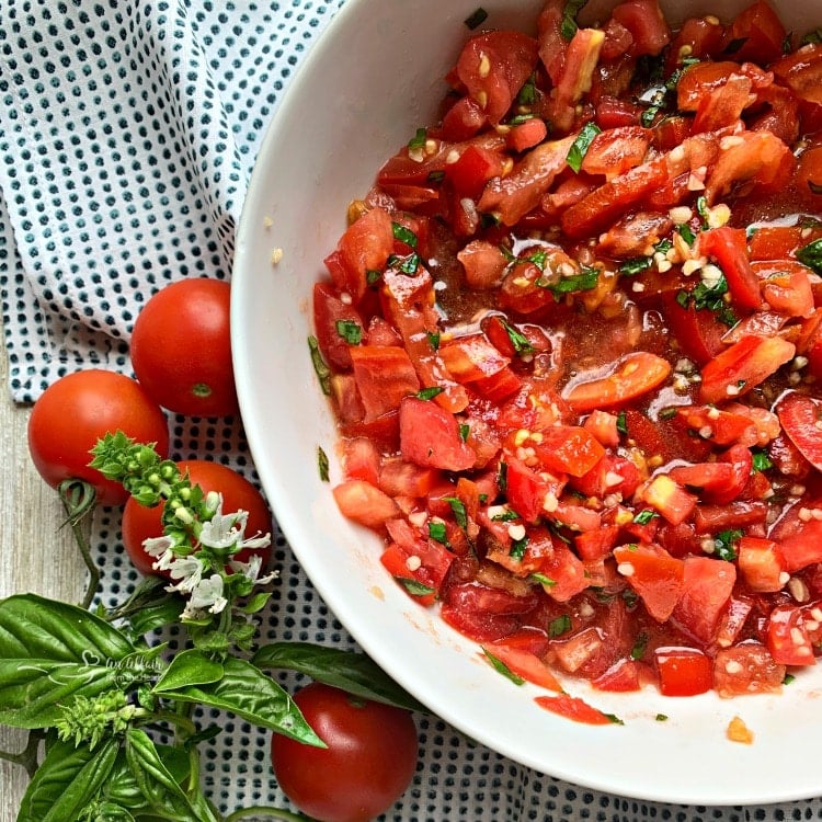 Tomato Bruschetta Appetizer