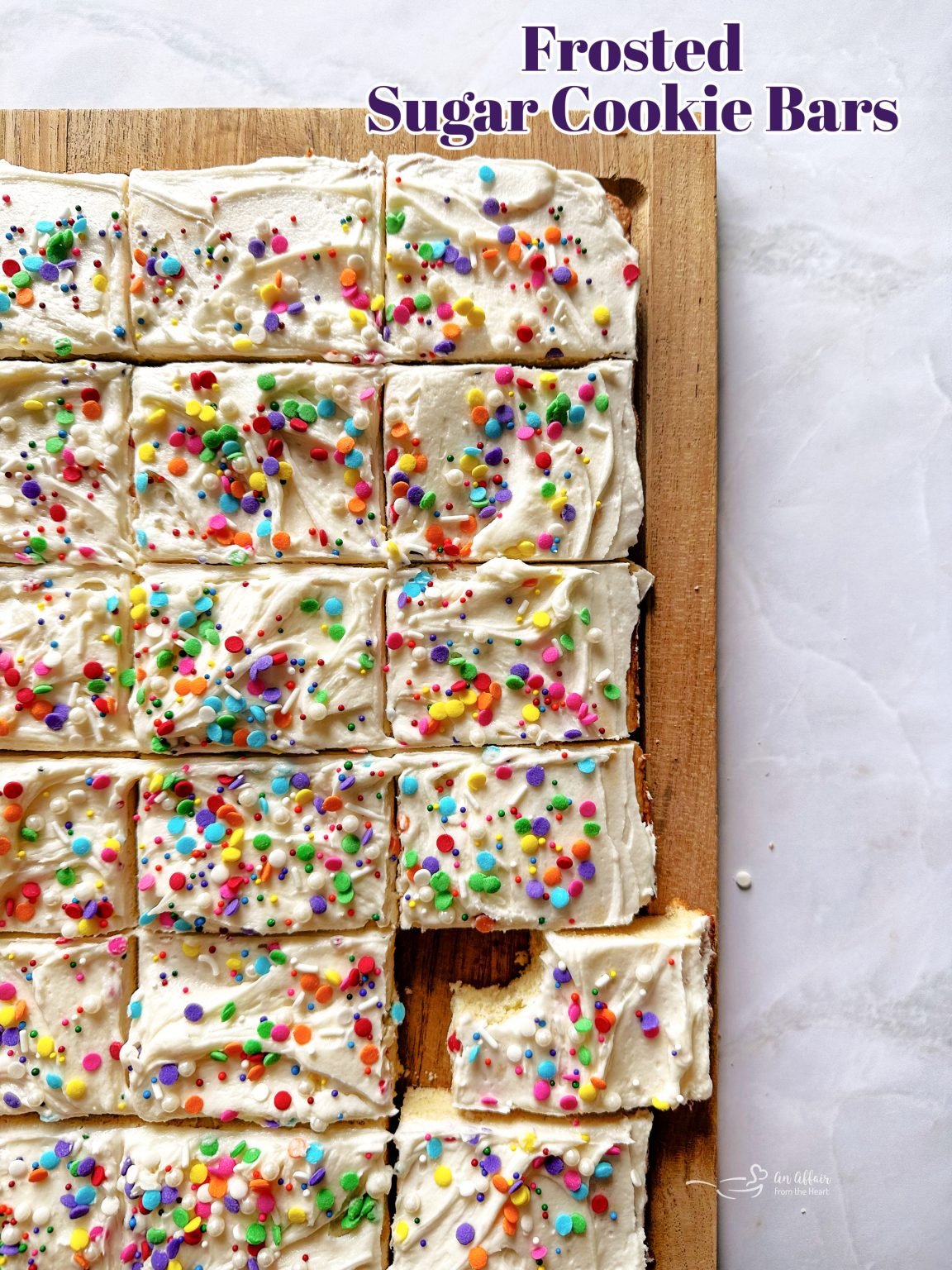 Frosted Sugar Cookie Bars (+ Video)