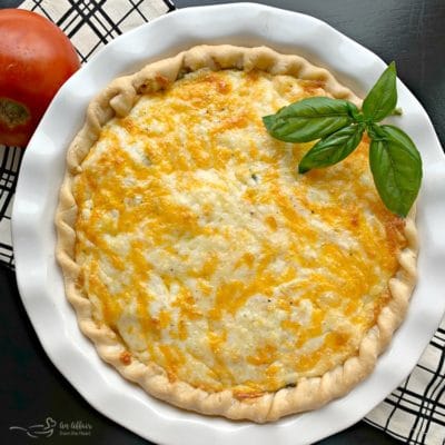 Tomato Pie - A Southern classic made with fresh tomatoes and cheese.