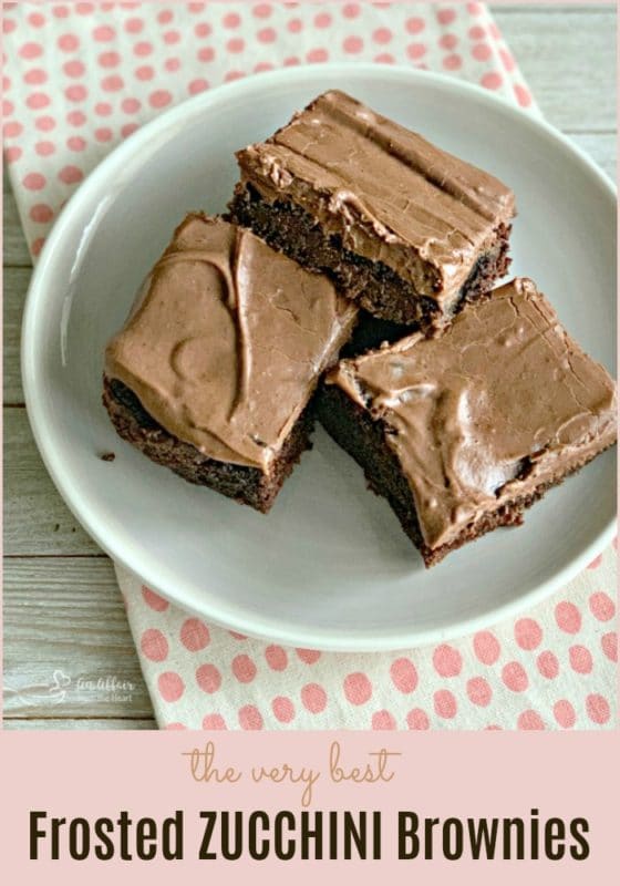 Frosted Zucchini Brownies