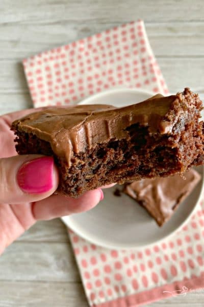 Frosted Zucchini Brownies