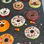 Apple Donut Monsters all close up