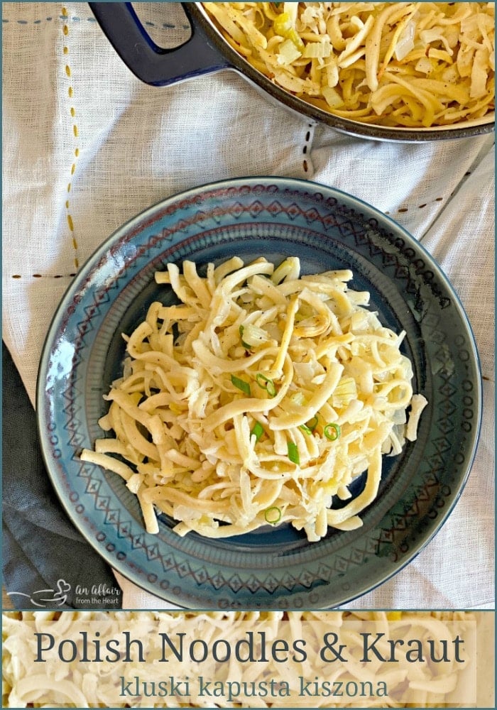 Polish Noodles & Sauerkraut ( Kluski Kapusta Kiszona )