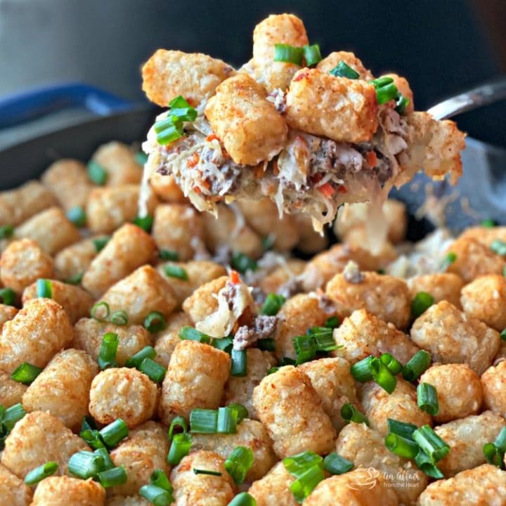 Pressure Cooker Tator Tot Breakfast Casserole - Kitschen Cat