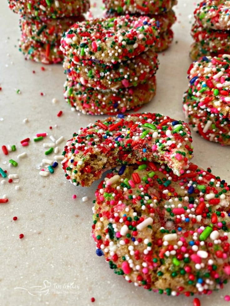 Funfetti Sugar Cookies - From Scratch Sprinkle Sugar Cookies