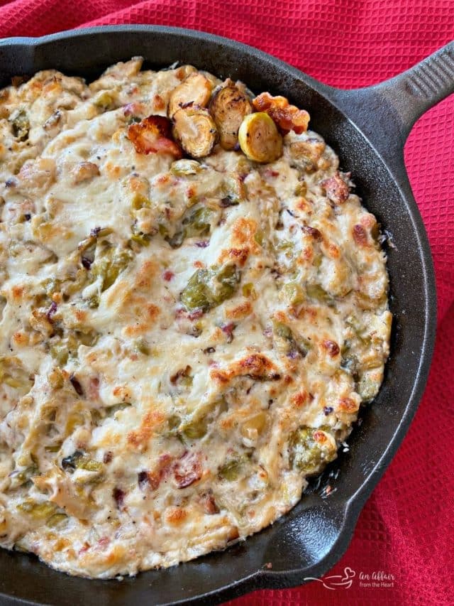 CHEESY BRUSSELS SPROUTS DIP STORY