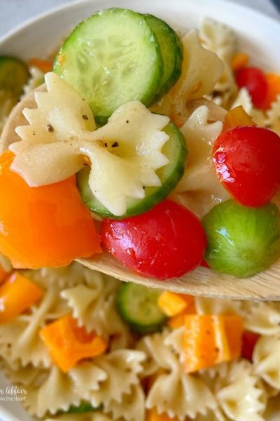 Easy French Vinaigrette Pasta Salad