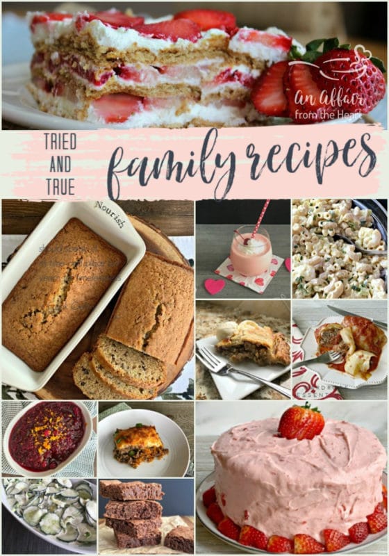 Tried & True Family Recipes - An Affair from the Heart