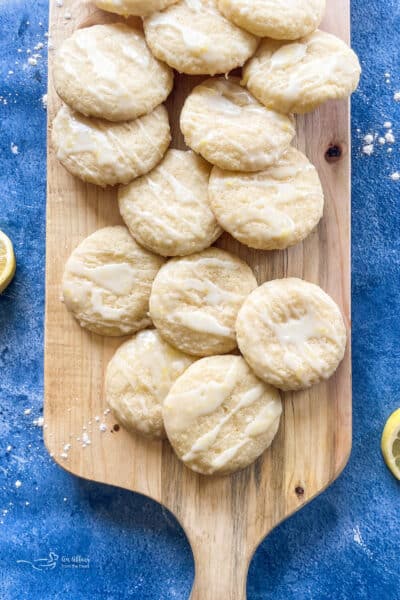 Chewy Glazed Lemon Cookies