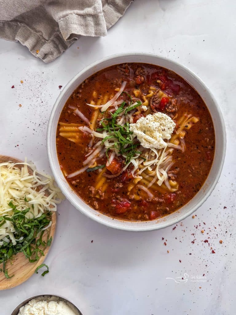 Easiest Lasagna Soup Recipe + Video