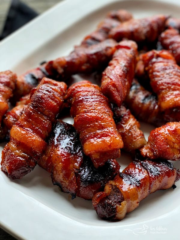 Sweet & Spicy Bacon Wrapped Pork Ribs