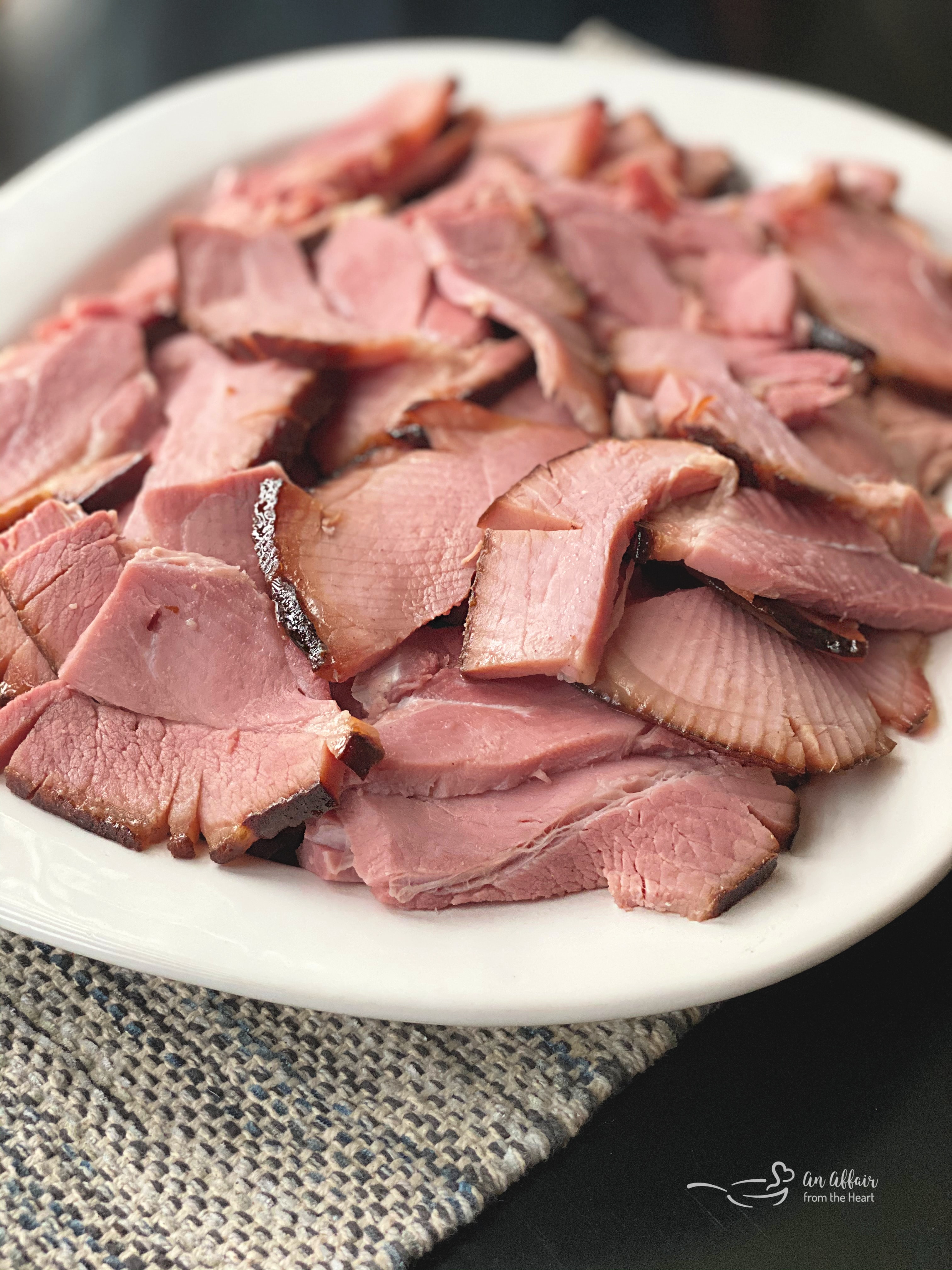 Smoked Ham with Brown Sugar Glaze using Kingsford Pellets 