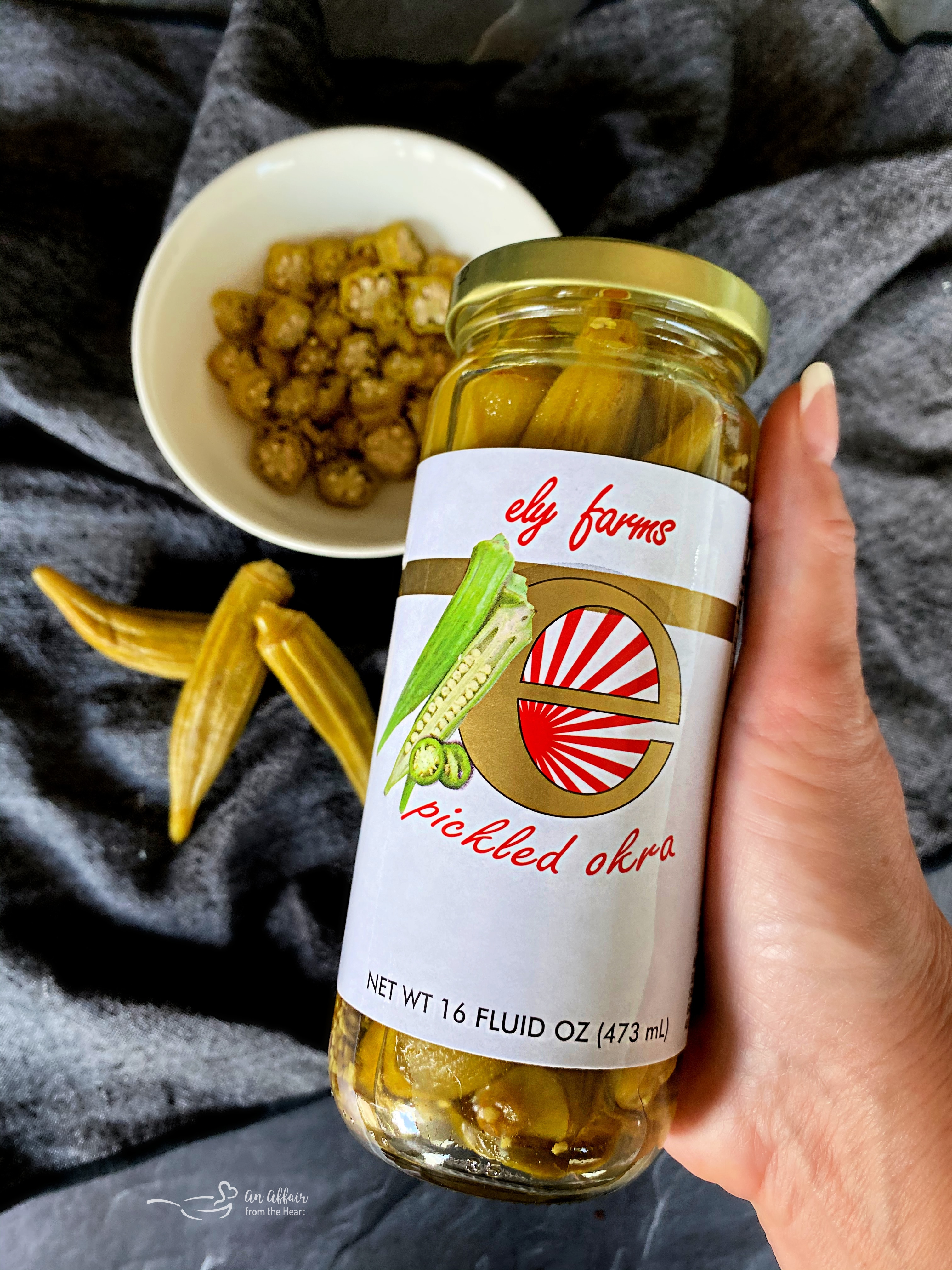 Pickled Okra Relish Bacon, pickled veggies, fresh tomatoes & corn