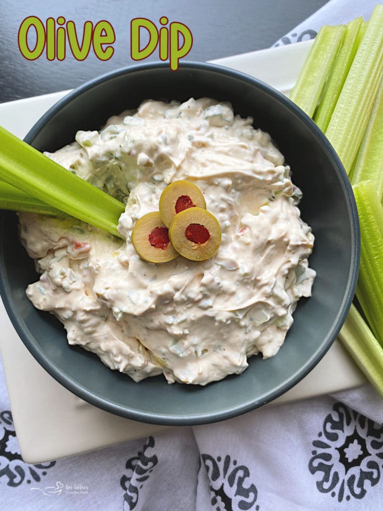 Olive Dip (Old Fashioned Olive Stuffed Celery Dip)