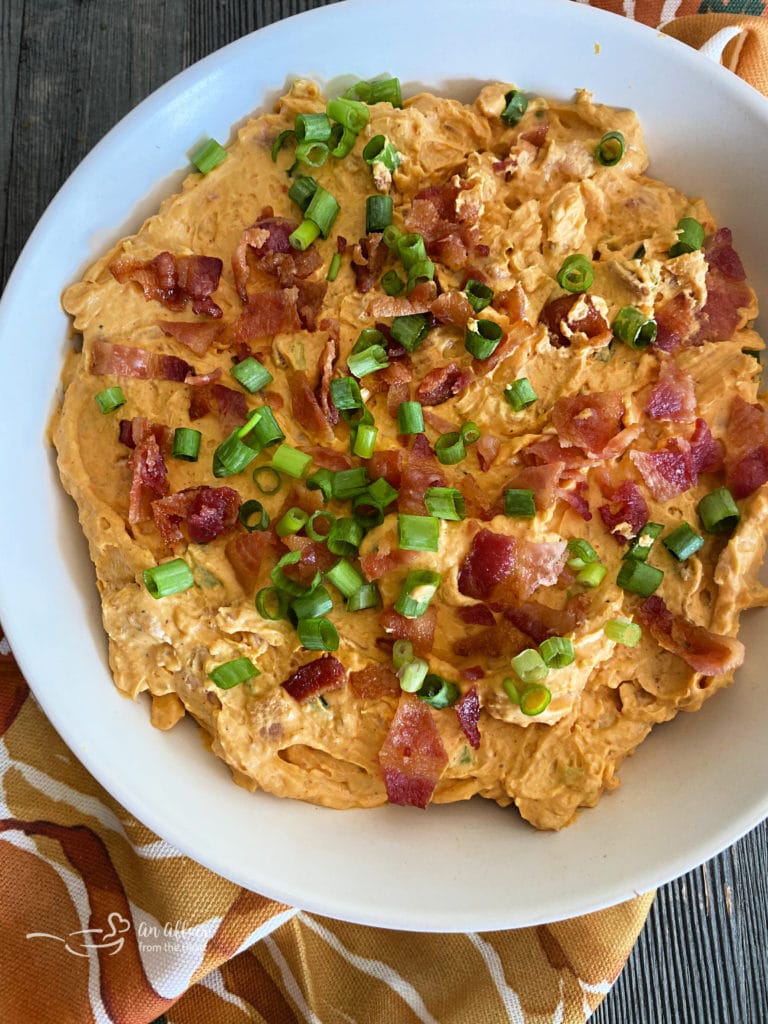 Savory Pumpkin Cheese Dip with Bacon