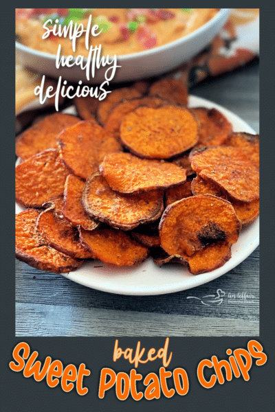 Baked Sweet Potato Chips - with a little bit of a spicy kick!