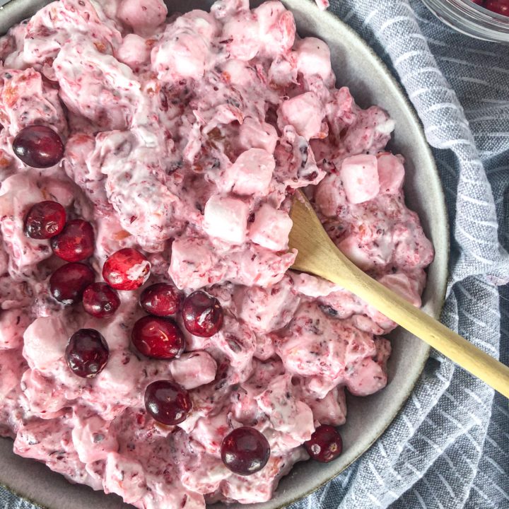 cranberry salad with marshmallows