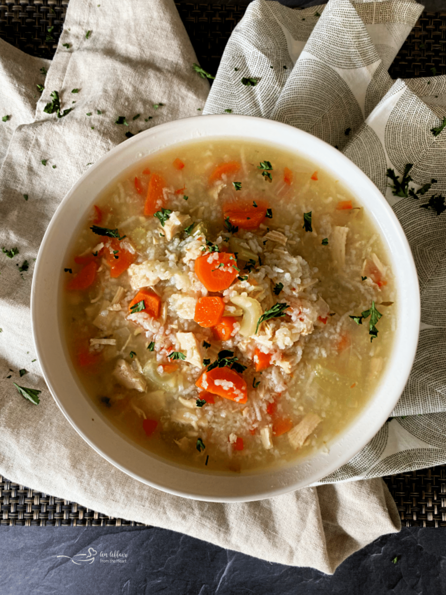 Instant Pot Chicken and Rice Soup a delicious 30 minute meal!