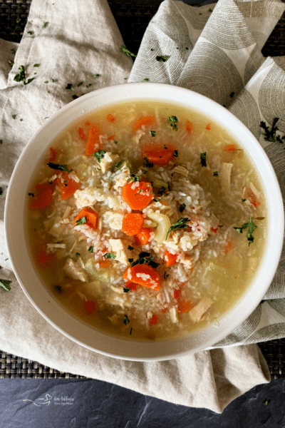 Instant Pot Chicken & Rice Soup