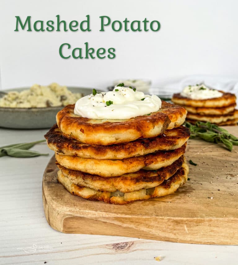 Mashed Potato Cakes - An Affair from the Heart easy potato pancakes