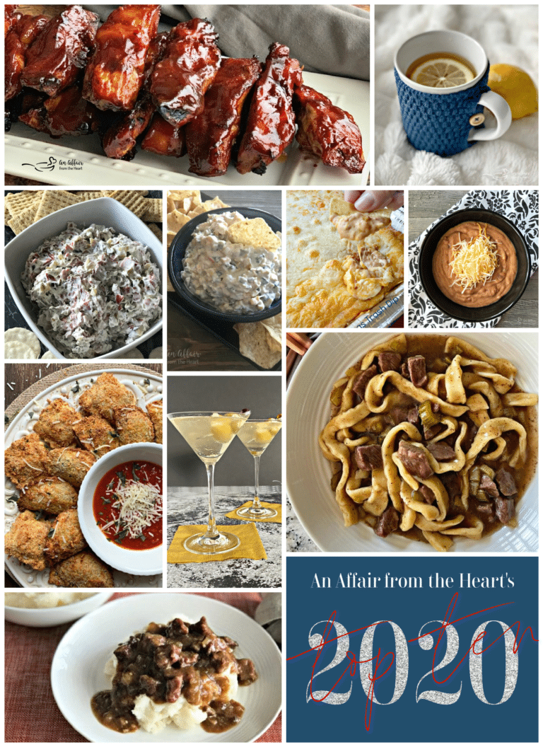 Top 10 Recipes of 2020 graphic