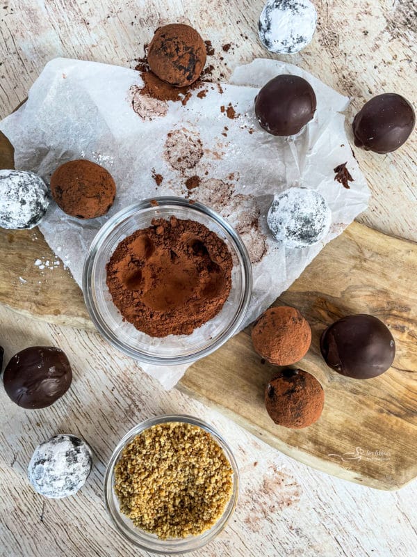 Chocolate Bourbon Balls - An Affair from the Heart