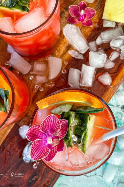 Tropical Sparkling Cocktail