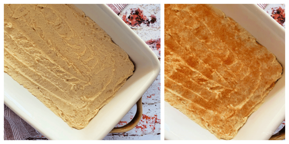 Two images of Dutch Letter bars in white dish 