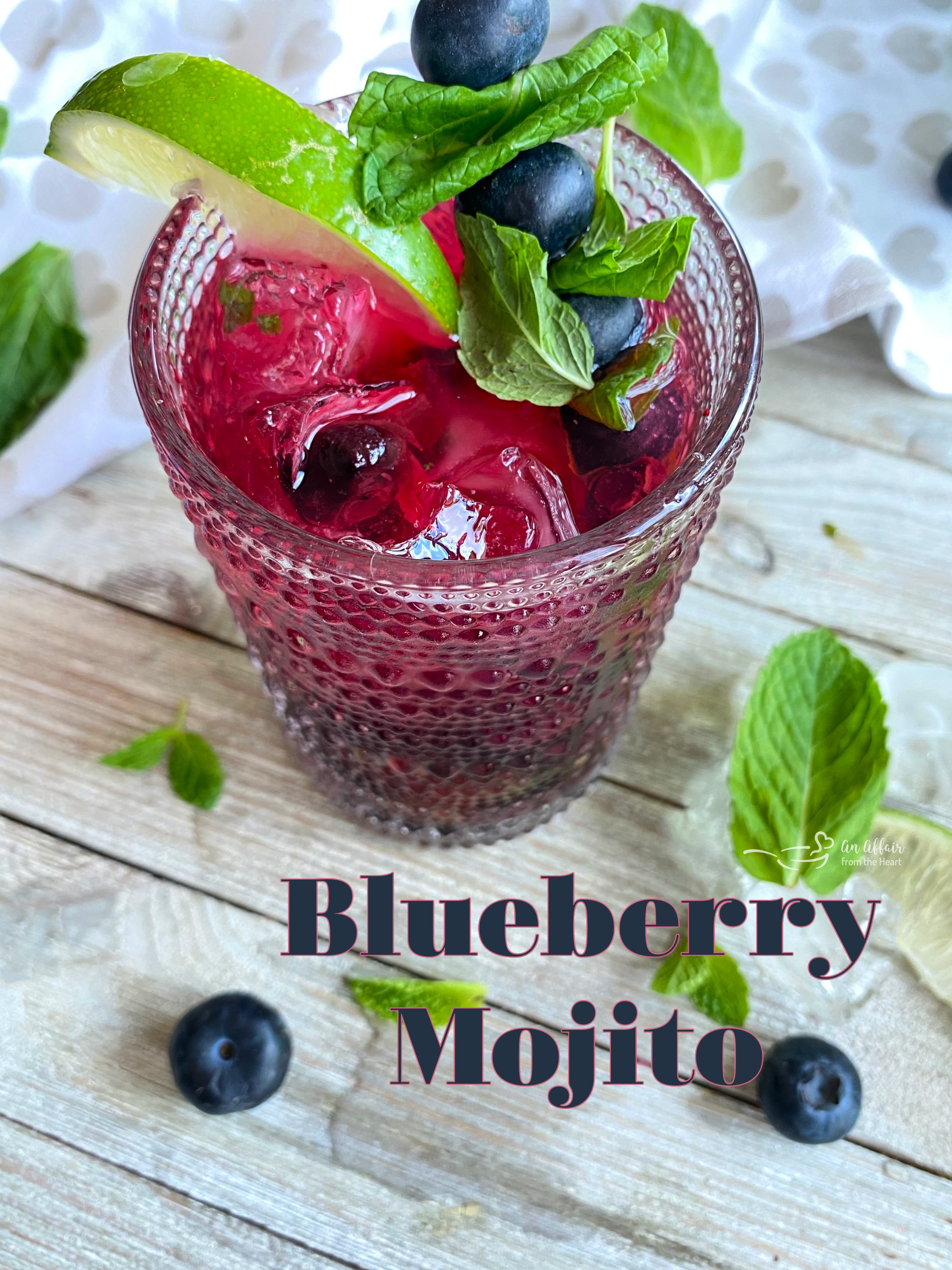 Blueberry Mojito - An Affair from the Heart | Summer Cocktail