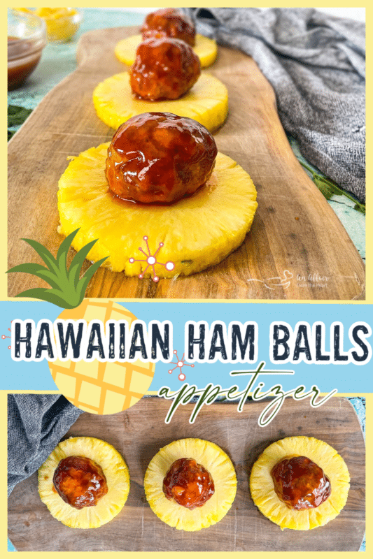Hawaiian ham balls graphic