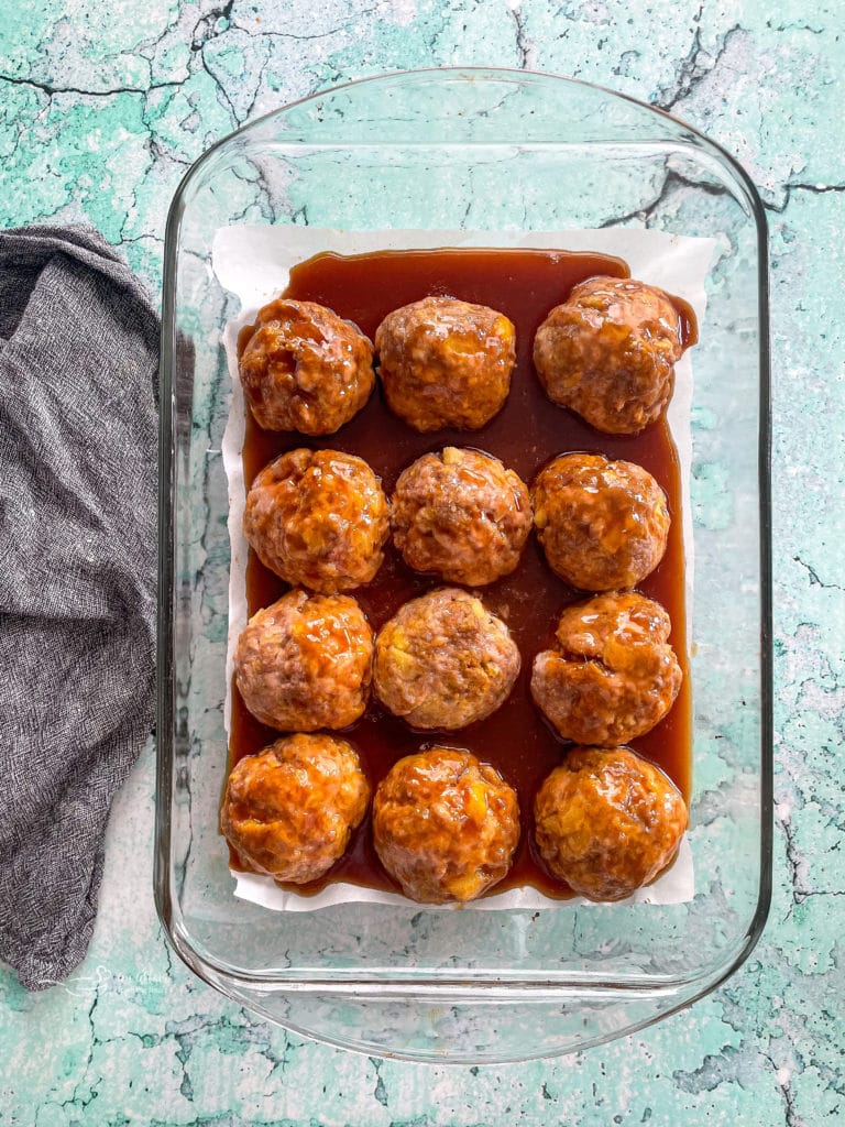 Hawaiian Ham Balls Ham Balls with Pineapple Sauce