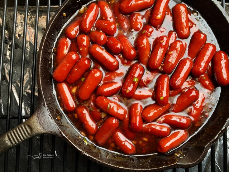 Crock Pot Glazed Sausages - The Country Cook