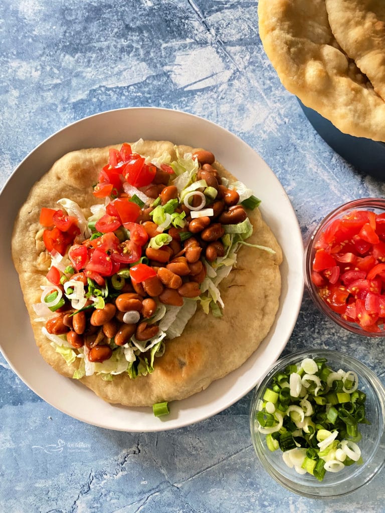 Indian Tacos With Indian Fry Bread - Authentic Navajo Taco Recipe