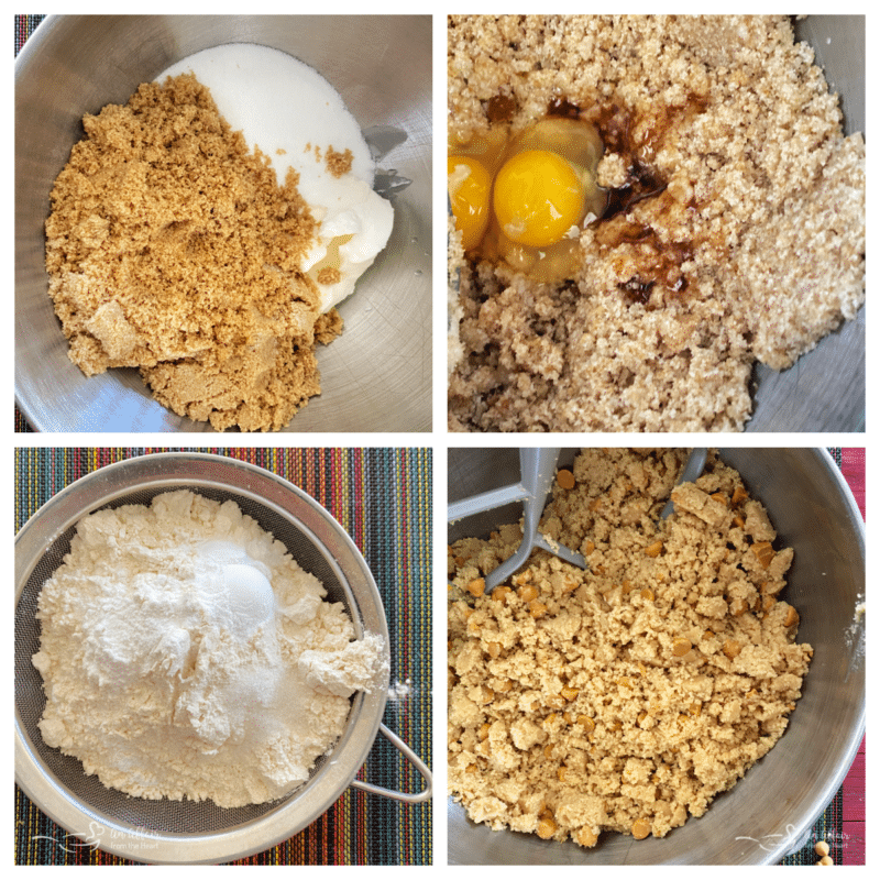 steps for butterscotch cookies with sugar and flour