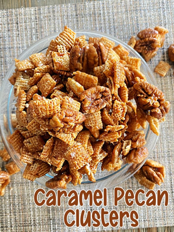 graphic for caramel pecan clusters