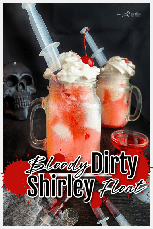 bloody dirty Shirley float cocktail