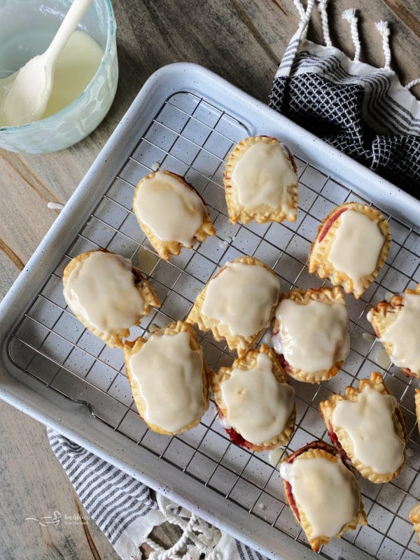 ghost pop tarts cooling on a rack