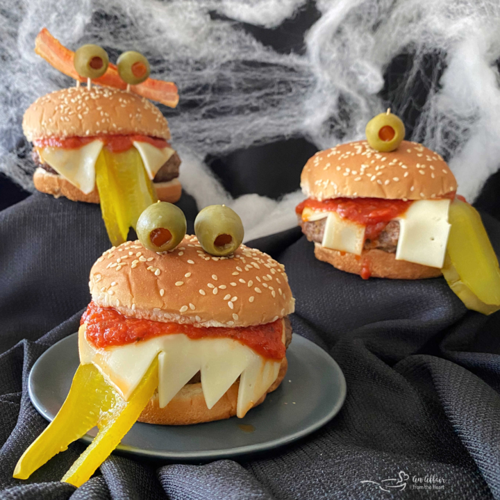 Halloween Monster Burgers are a Spooktacular Halloween Meal!