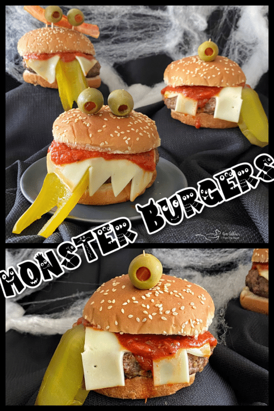 A variety of Halloween monster burger ideas to provide inspiration